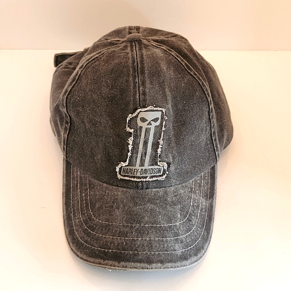 Harley-Davidson Other - Harley Davidson Punisher #1 Distressed Trucker Hat Cap Skull
